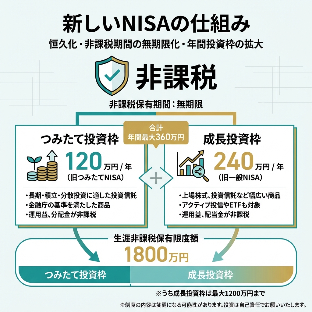 新NISAの仕組み図解
